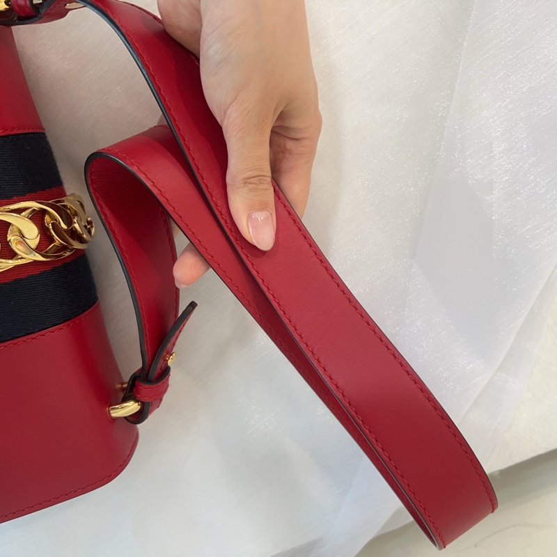 ෆ Gucci Sylvie塞爾維亞緞帶包🎀🌹-13