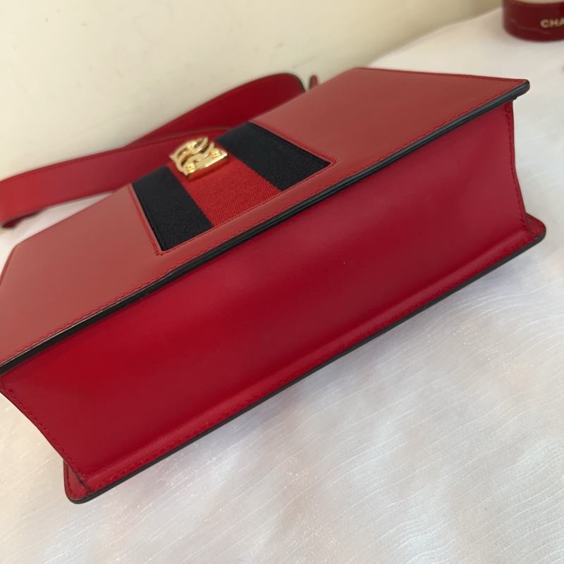 ෆ Gucci Sylvie塞爾維亞緞帶包🎀🌹-17