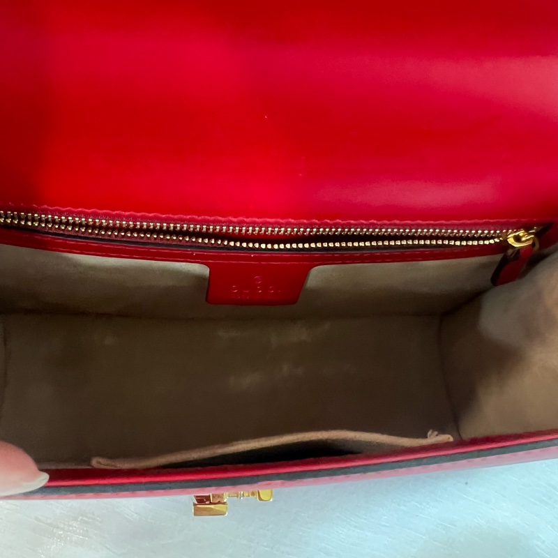 ෆ Gucci Sylvie塞爾維亞緞帶包🎀🌹-21