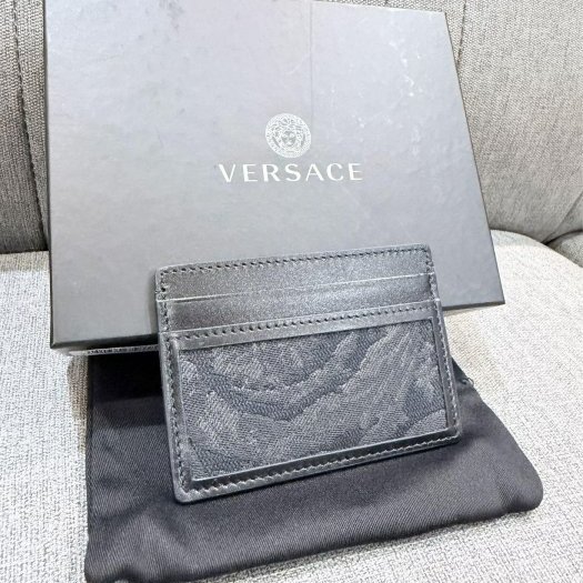 💎Han's house精品服飾💎 VERSACE 凡賽斯 女神頭 頂級黑牌 卡夾-1