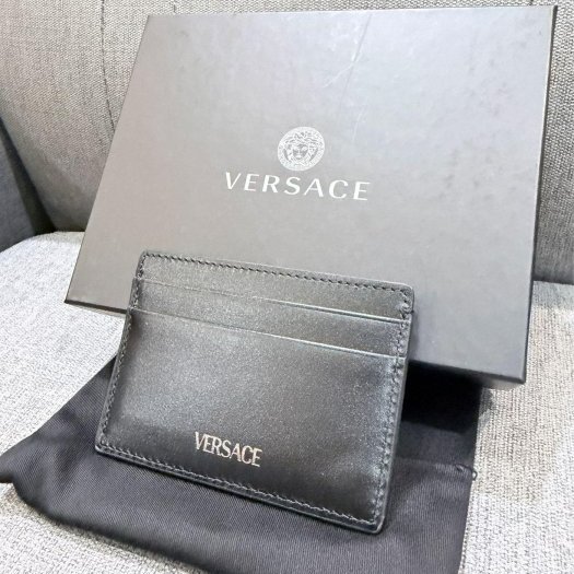 💎Han's house精品服飾💎 VERSACE 凡賽斯 女神頭 頂級黑牌 卡夾-2