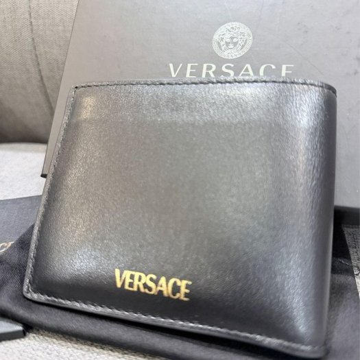💎Han's house精品服飾💎VERSACE 凡賽斯 女神頭 頂級黑牌 短夾 零錢袋-4