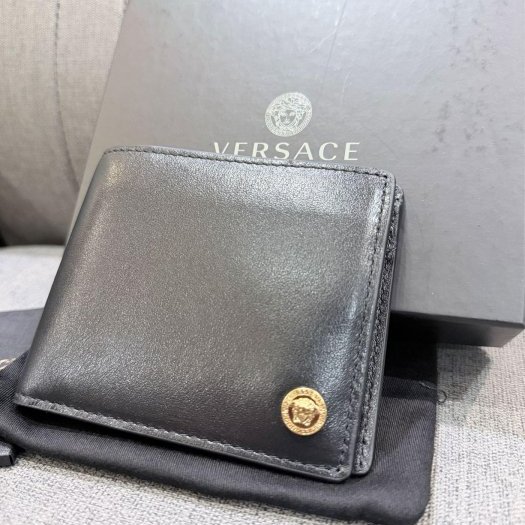 💎Han's house精品服飾💎VERSACE 凡賽斯 女神頭 頂級黑牌 短夾 零錢袋-5