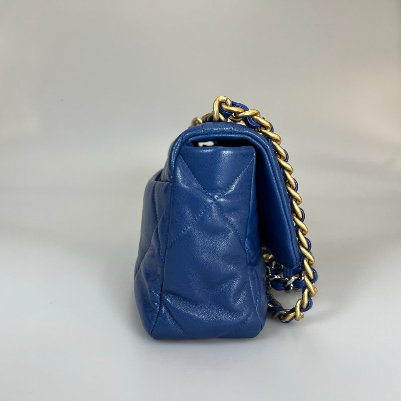 CHANEL 19包 小號 藍羊皮 AS1160/保卡款29開-2