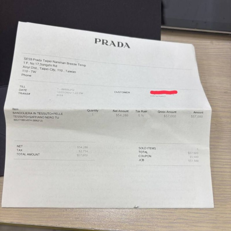 正品 PRADA 三合一斜背包-9