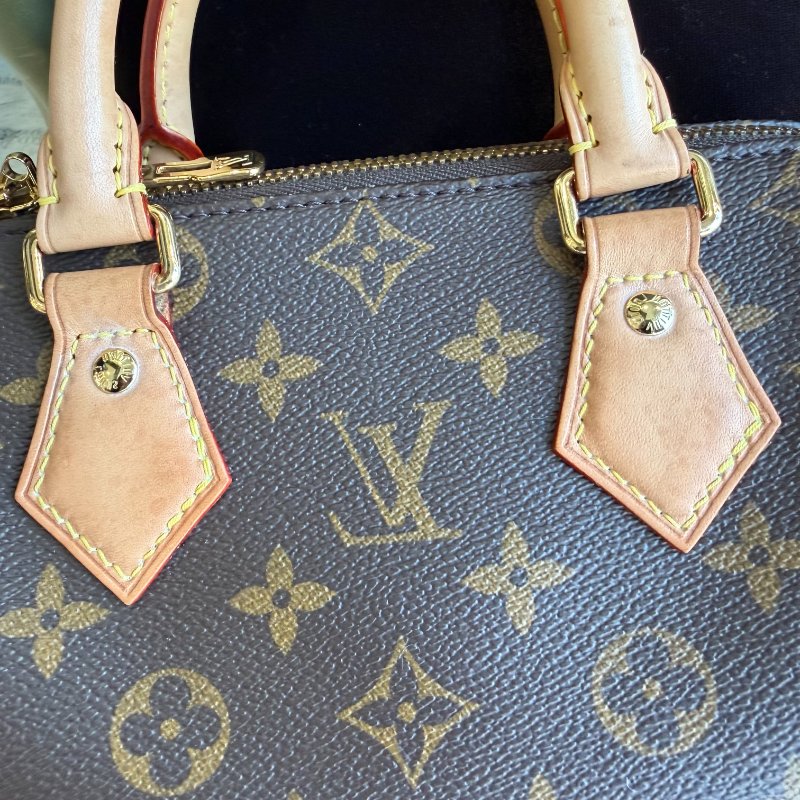 LV SPEEDY20 粉背帶 晶片款-2