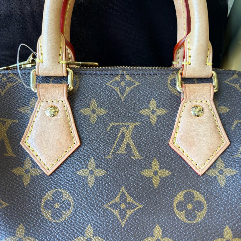 LV SPEEDY20 粉背帶 晶片款-3