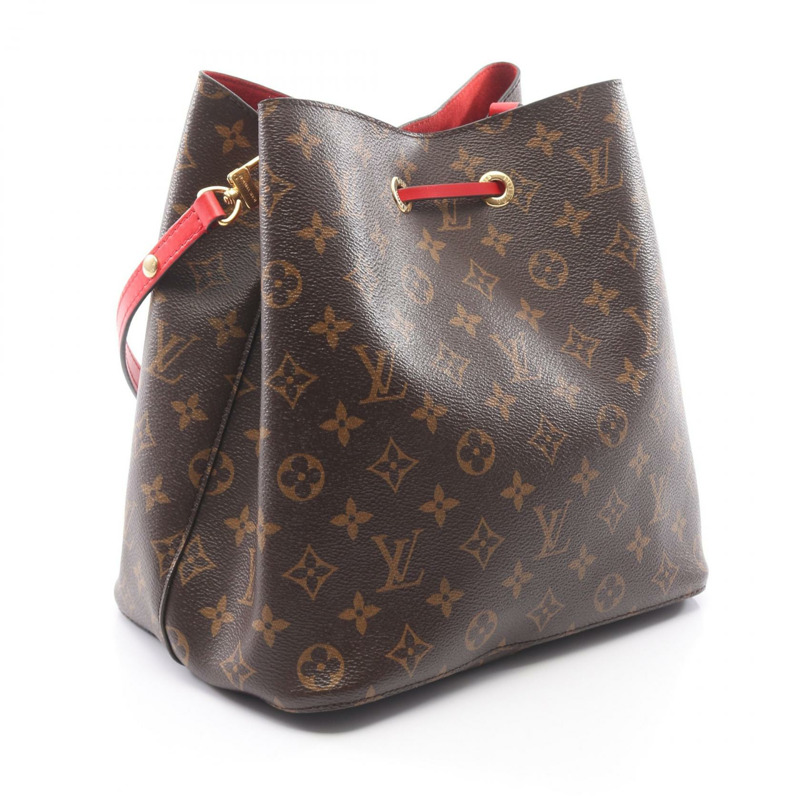 路易威登 Neonoe 斜背包 M44021 Monogram 皮革 Coquelicot-1