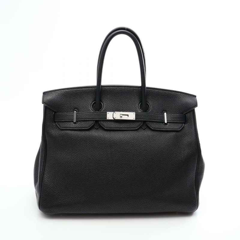 愛馬仕 Birkin 35 手提包 K Togo 皮革 黑色 二手 女士 SHW-0
