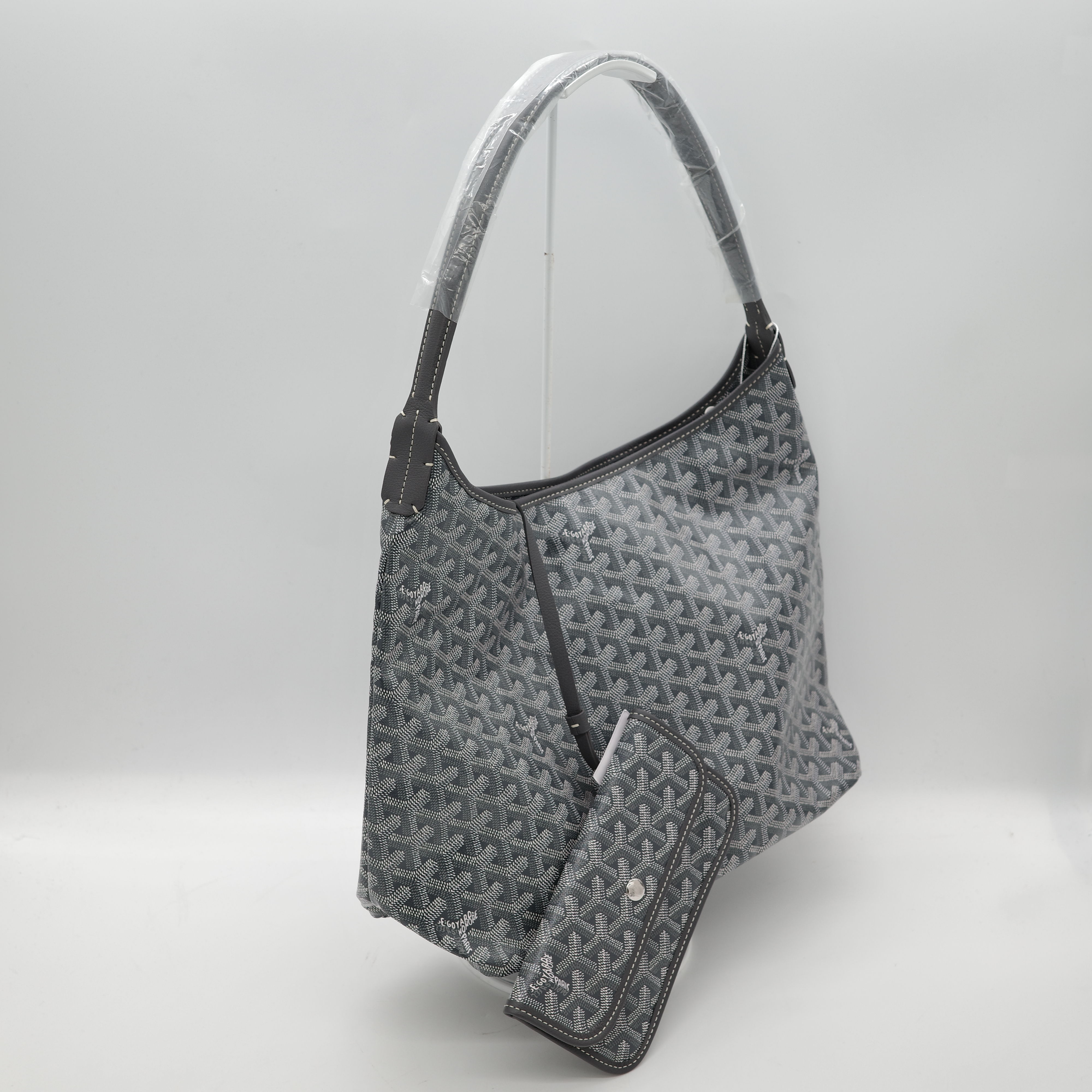 Goyard 戈雅 Bohème Hobo 灰色 帆布 肩背包-4