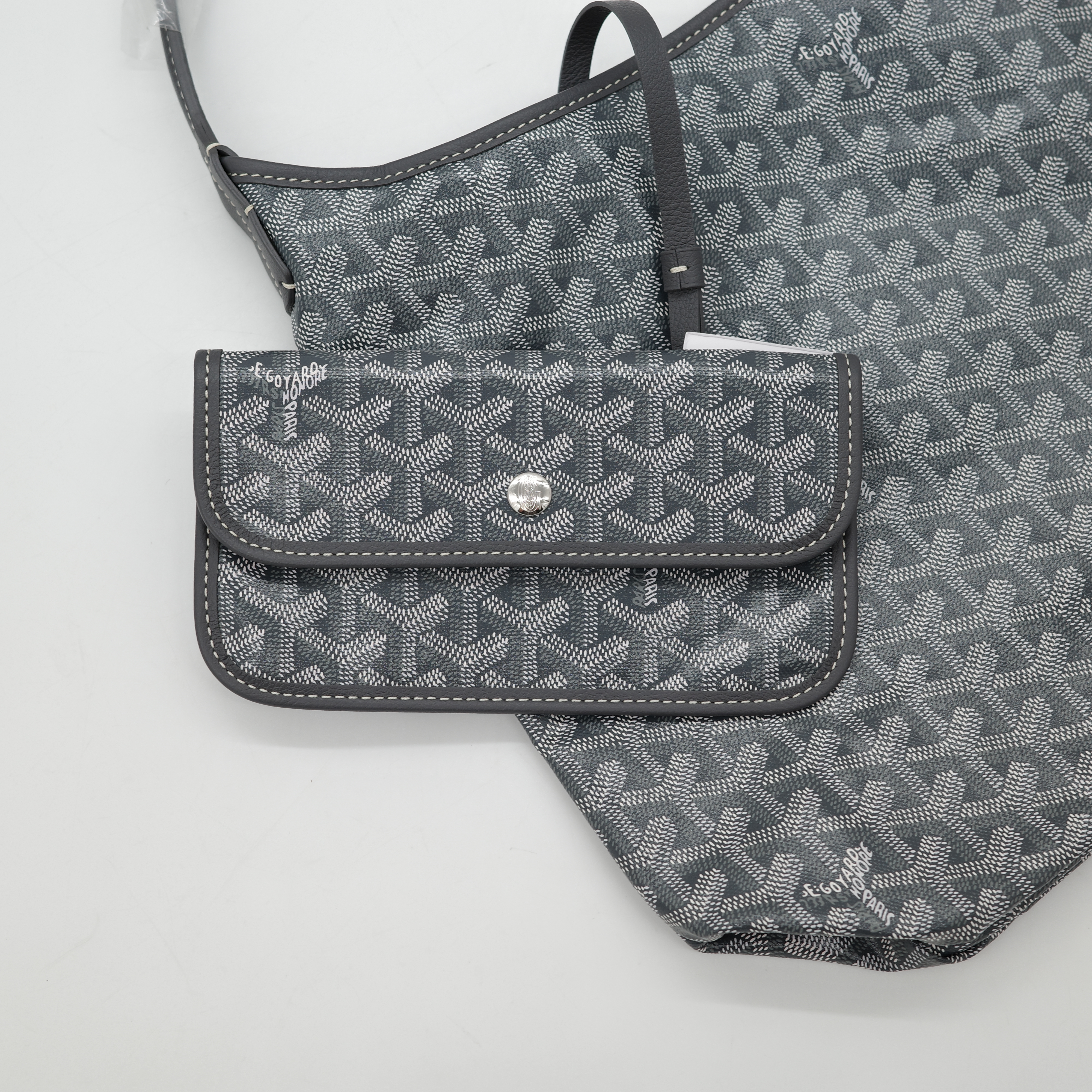 Goyard 戈雅 Bohème Hobo 灰色 帆布 肩背包-6