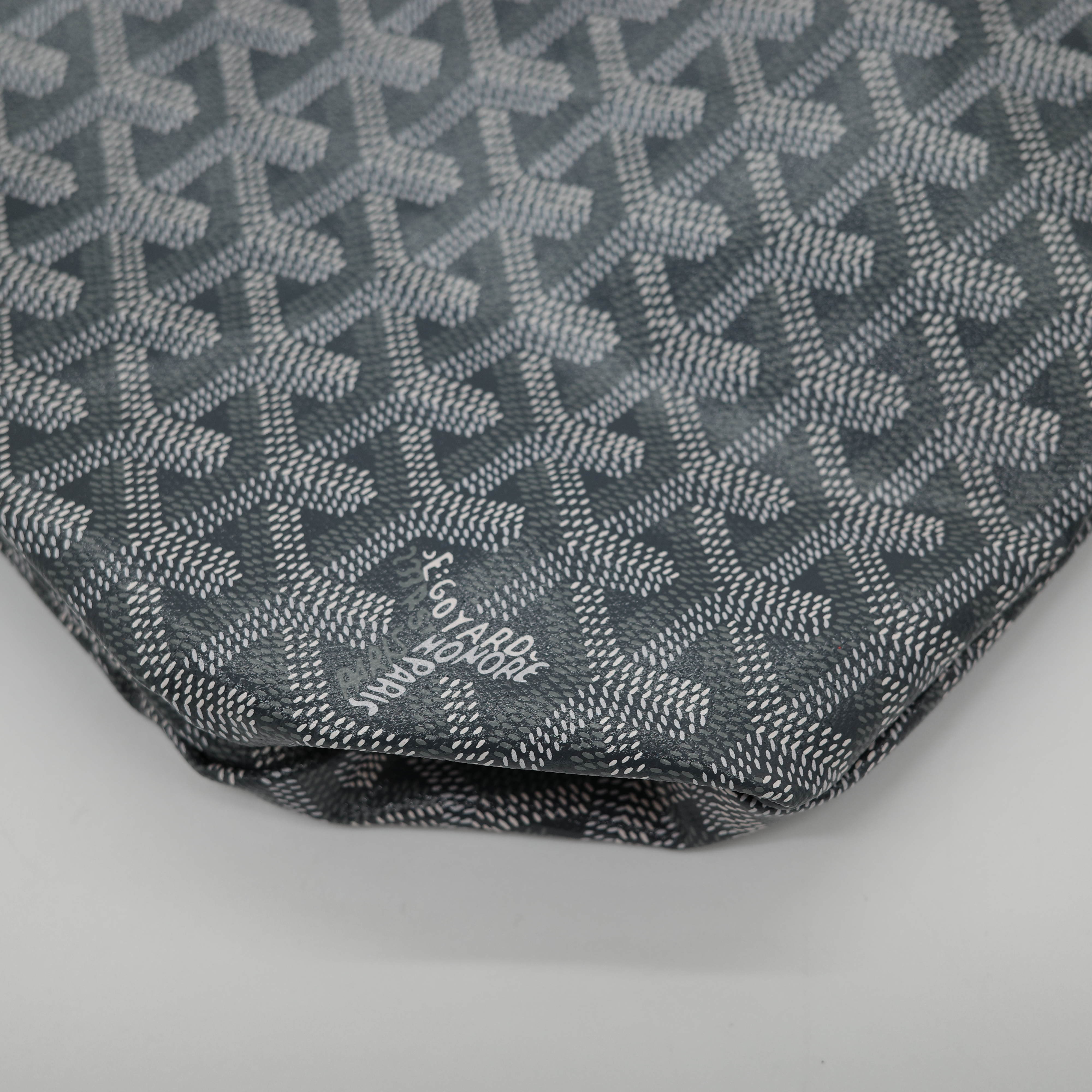 Goyard 戈雅 Bohème Hobo 灰色 帆布 肩背包-7