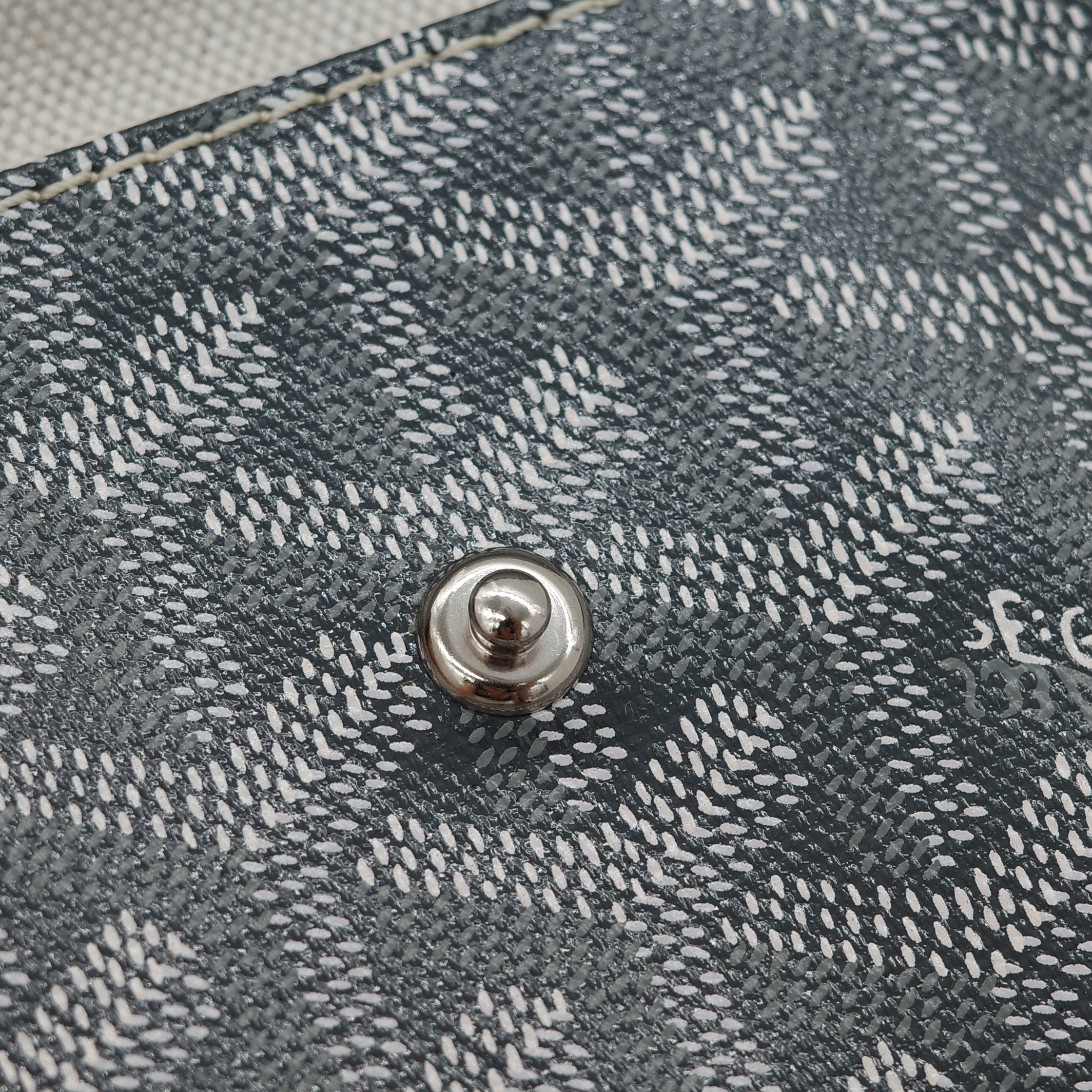 Goyard 戈雅 Bohème Hobo 灰色 帆布 肩背包-11