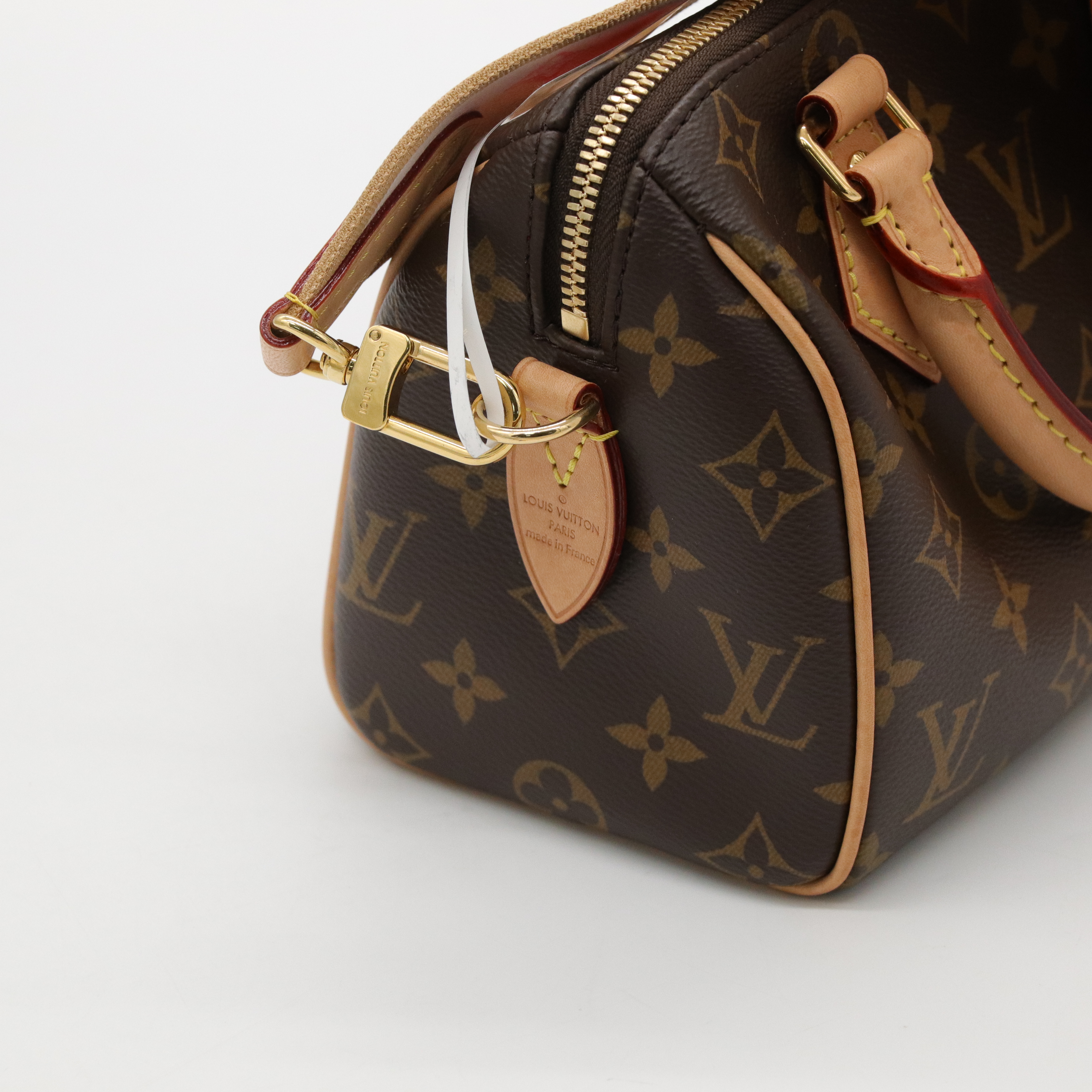 Louis Vuitton 路易威登 Speedy 20 緹花背帶 經典老花 棕色 塗層帆布 肩背包 手提包-5