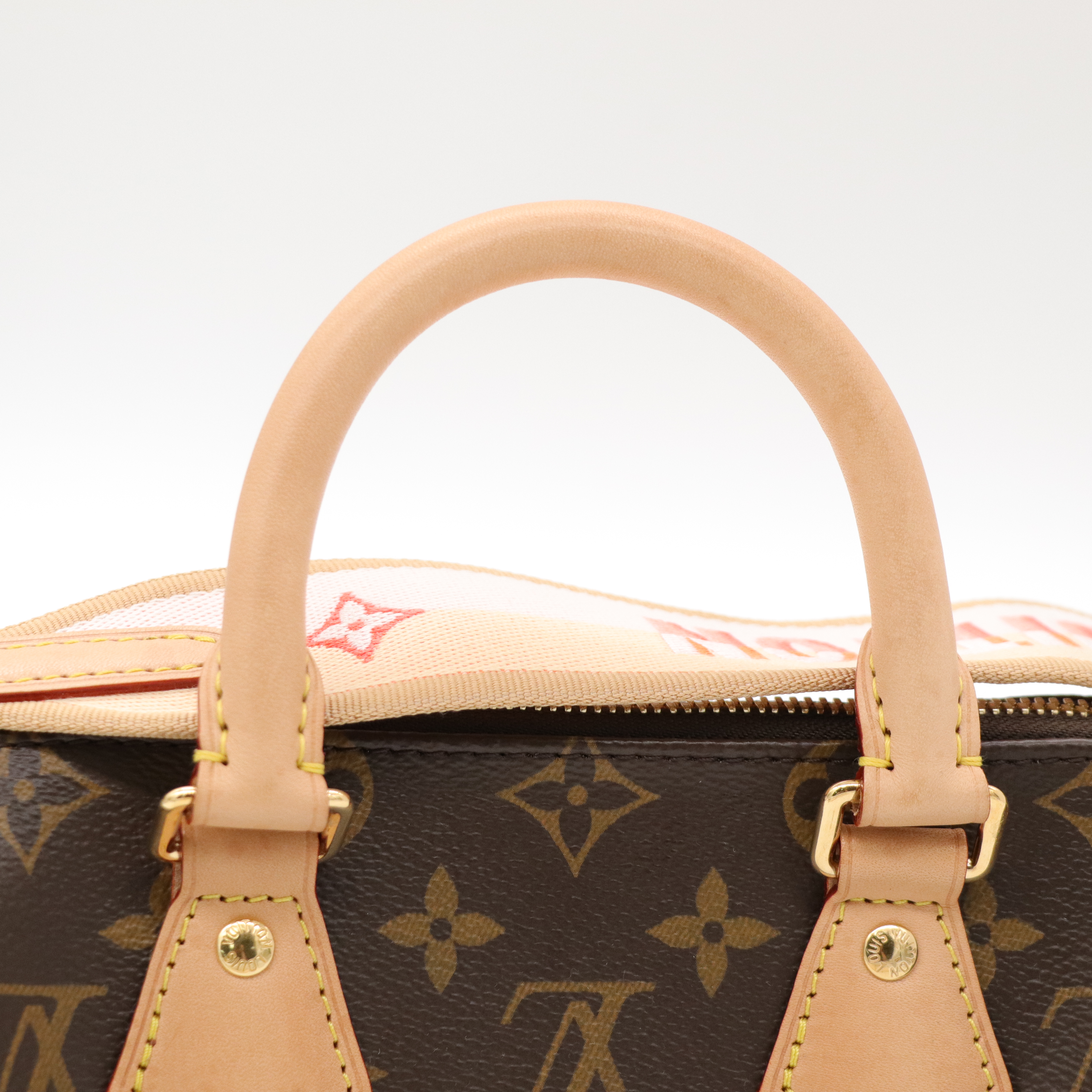 Louis Vuitton 路易威登 Speedy 20 緹花背帶 經典老花 棕色 塗層帆布 肩背包 手提包-7
