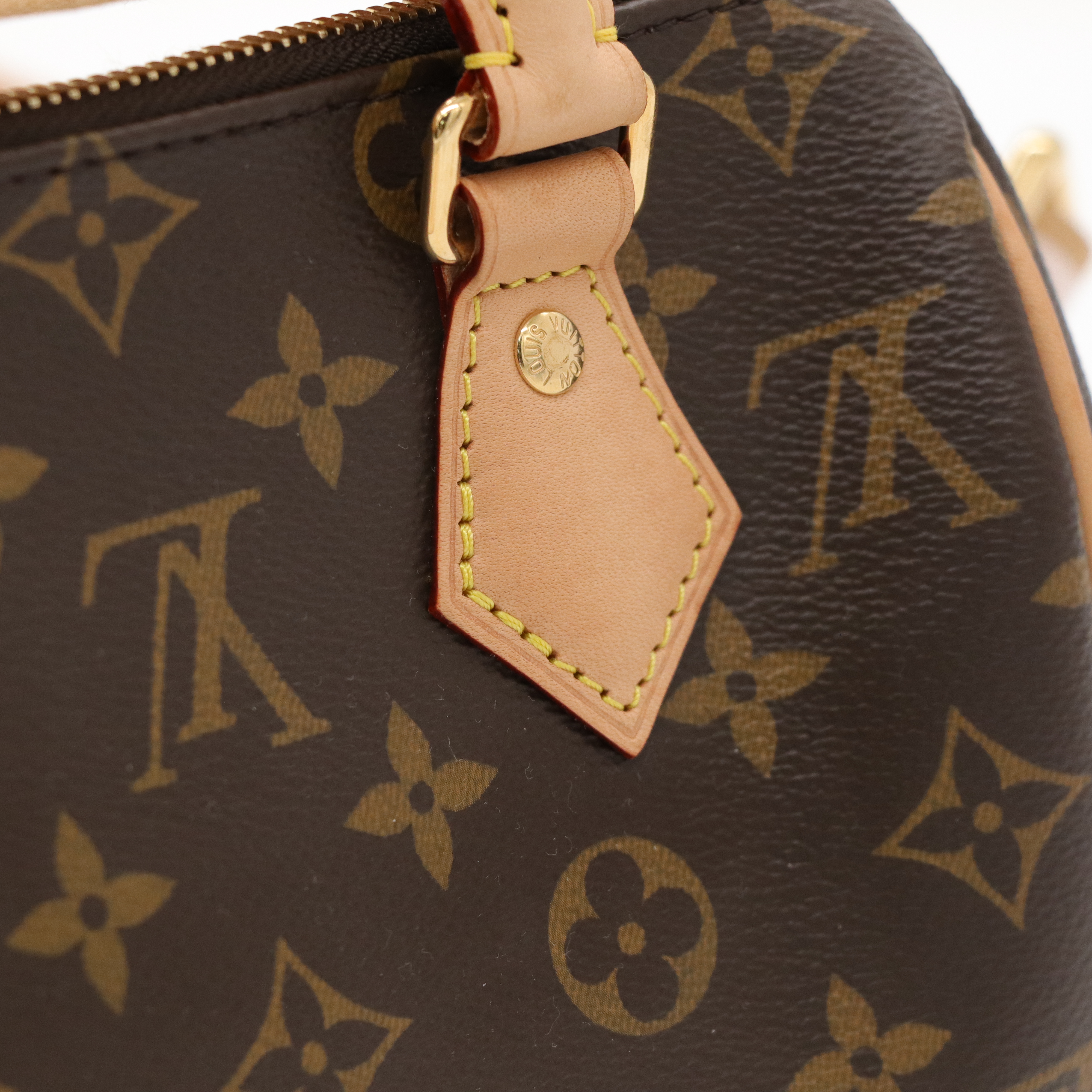 Louis Vuitton 路易威登 Speedy 20 緹花背帶 經典老花 棕色 塗層帆布 肩背包 手提包-9