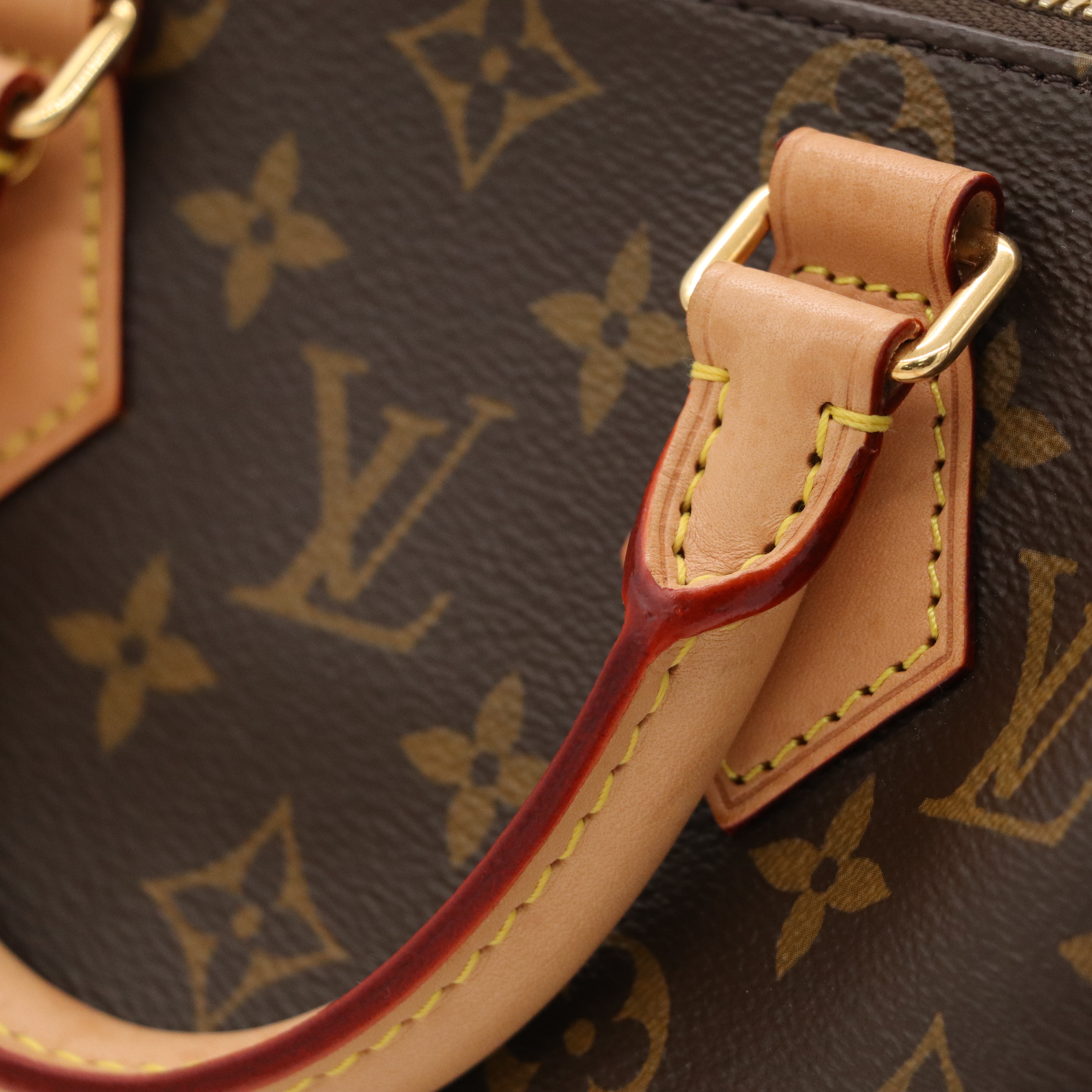 Louis Vuitton 路易威登 Speedy 20 緹花背帶 經典老花 棕色 塗層帆布 肩背包 手提包-10