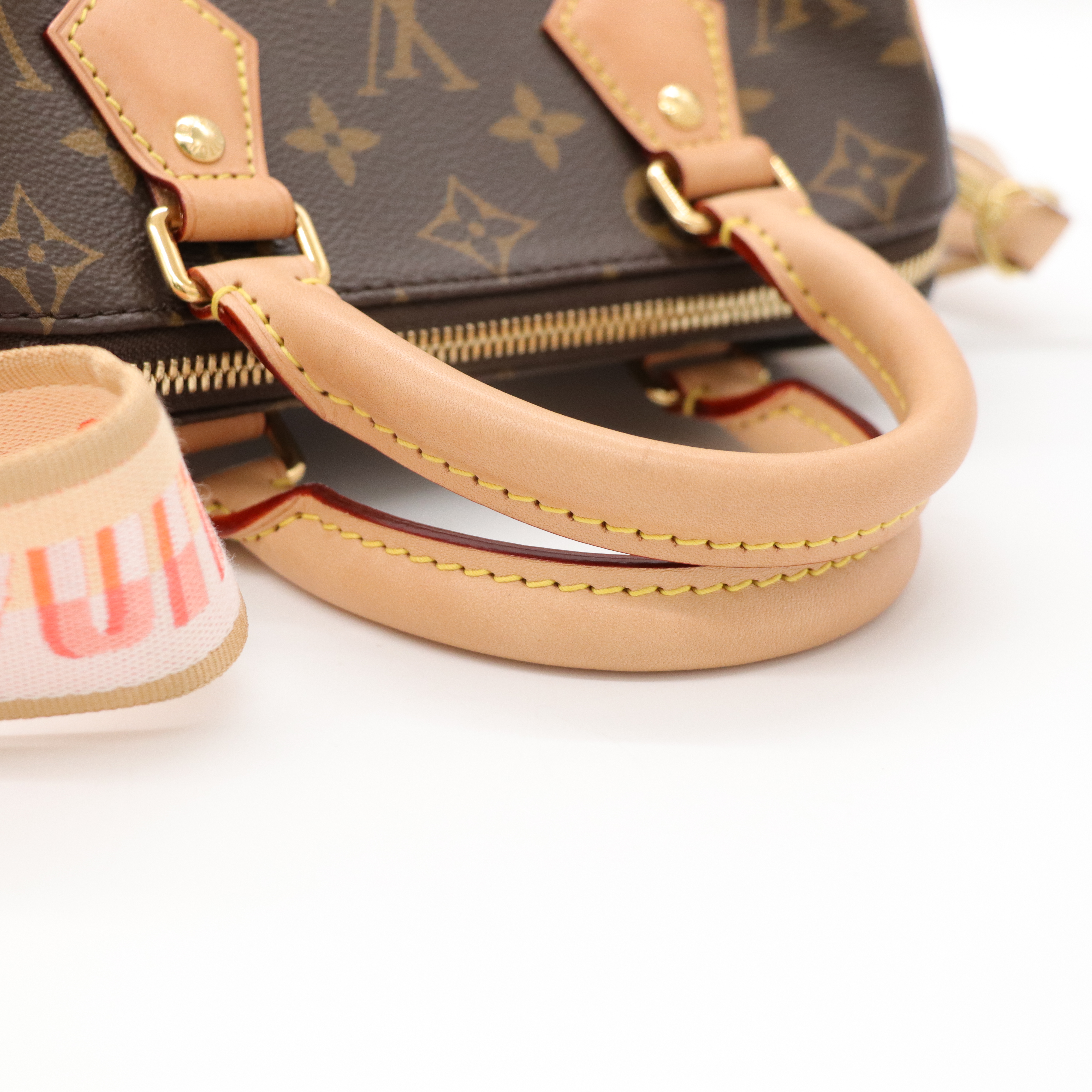 Louis Vuitton 路易威登 Speedy 20 緹花背帶 經典老花 棕色 塗層帆布 肩背包 手提包-13