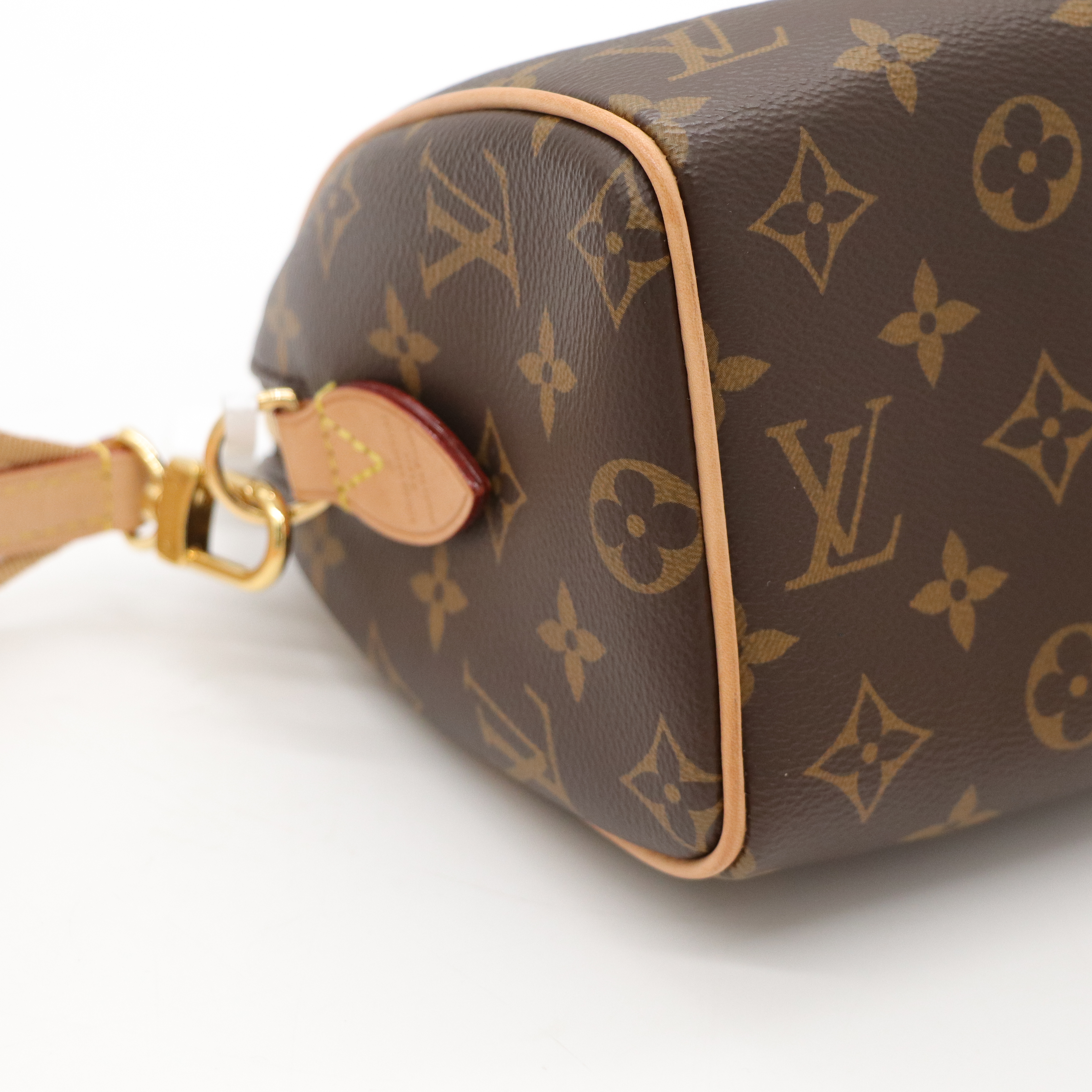 Louis Vuitton 路易威登 Speedy 20 緹花背帶 經典老花 棕色 塗層帆布 肩背包 手提包-16