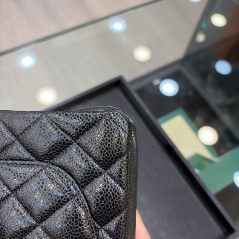 CHANEL CF23 荔枝牛皮銀扣-12