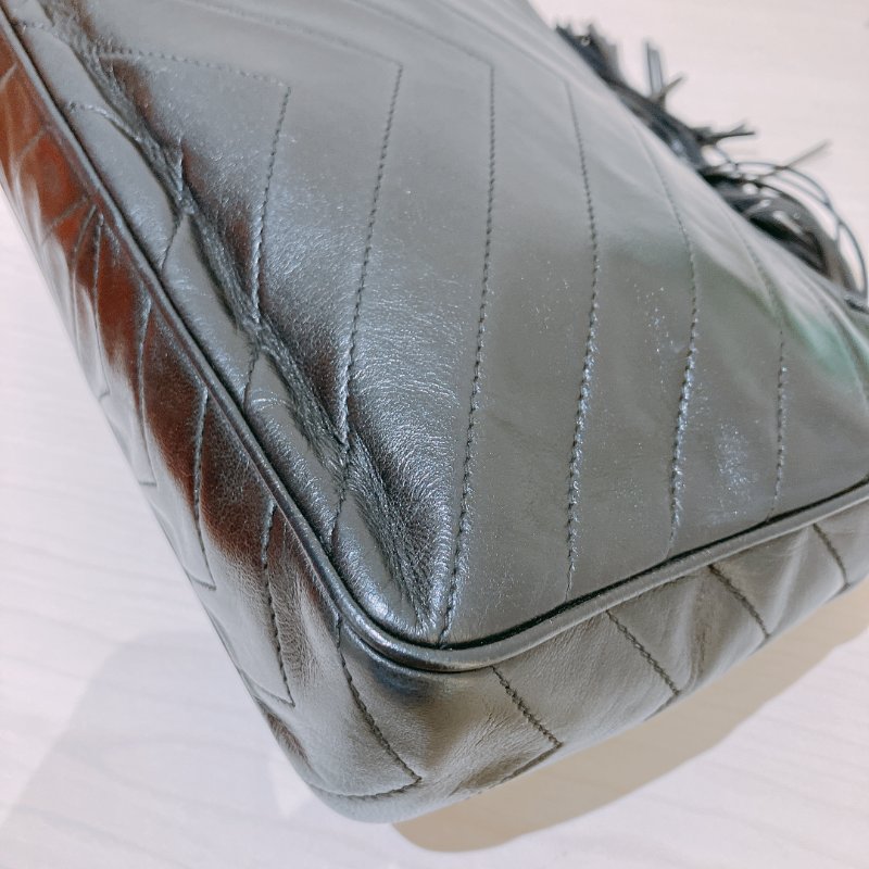 TK2070 香奈兒 小羊皮 中古 黑金手袋 Chanel Vintage Camera Bag Lambskin Black X GHW-8