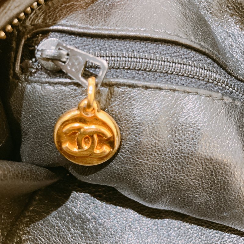 TK2070 香奈兒 小羊皮 中古 黑金手袋 Chanel Vintage Camera Bag Lambskin Black X GHW-21