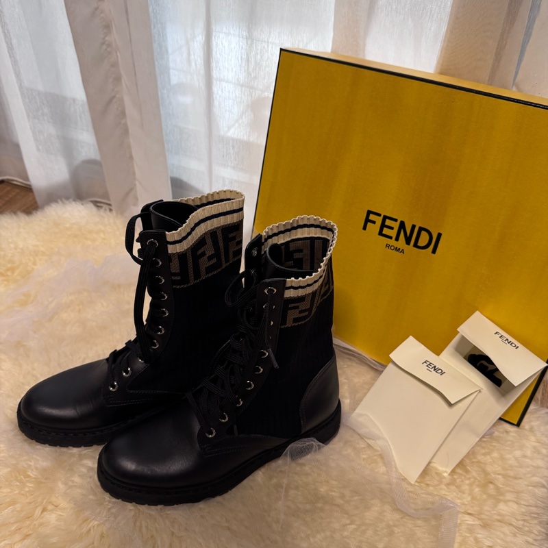 Fendi Rockoko 騎士靴-0