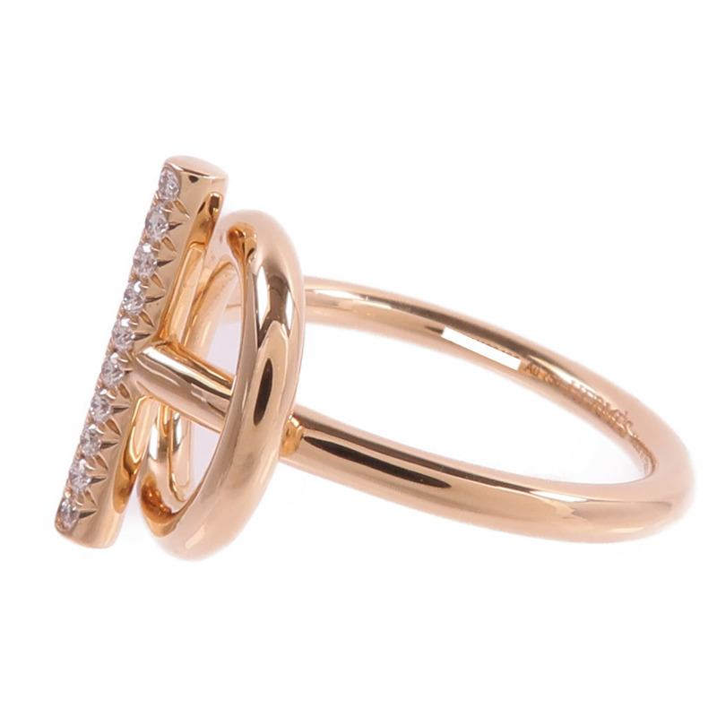 HERMES 18K玫瑰金Echappee Ring鑽石戒指-2
