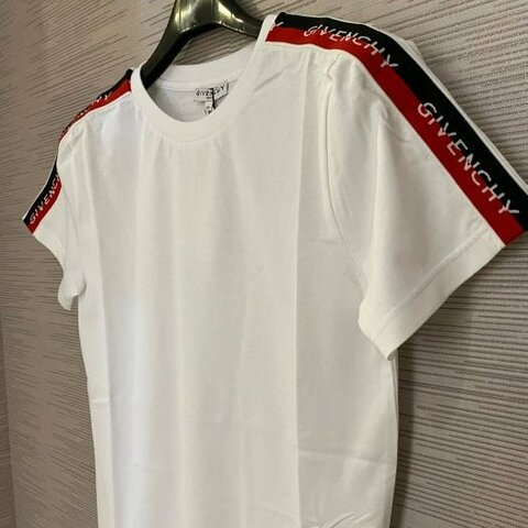 💎Han's house精品服飾💎GIVENCHY 紀梵希 串標 Logo T恤 短 T 白 現貨 青年款=女成人 XS