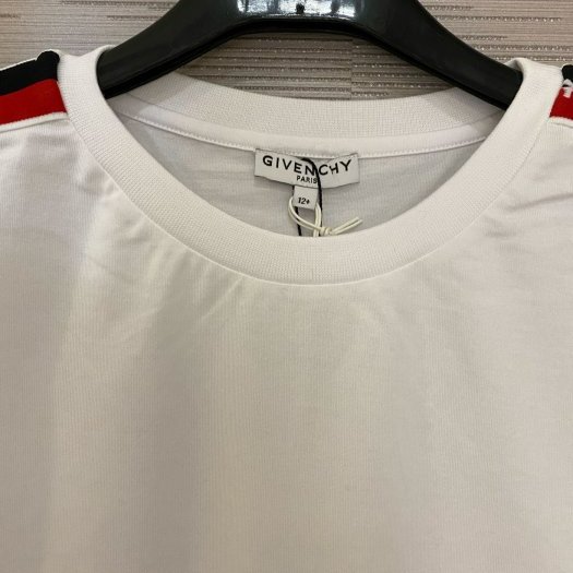 💎Han's house精品服飾💎GIVENCHY 紀梵希 串標 Logo T恤 短 T 白 現貨 青年款=女成人 XS-4