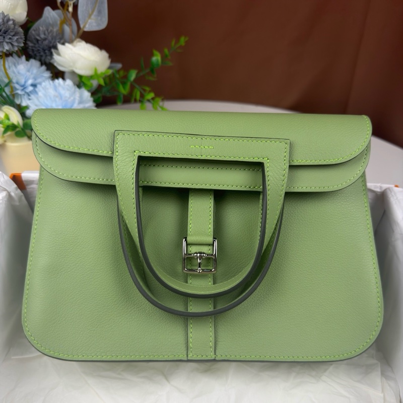 ✨全新 愛馬仕/Hermes 哈喇子25 牛油果綠 Z刻 銀扣💚正品 好成色 未使用-1