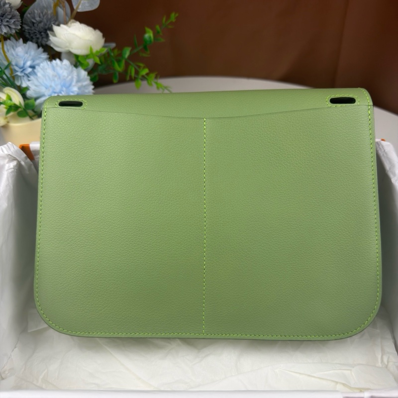 ✨全新 愛馬仕/Hermes 哈喇子25 牛油果綠 Z刻 銀扣💚正品 好成色 未使用-2