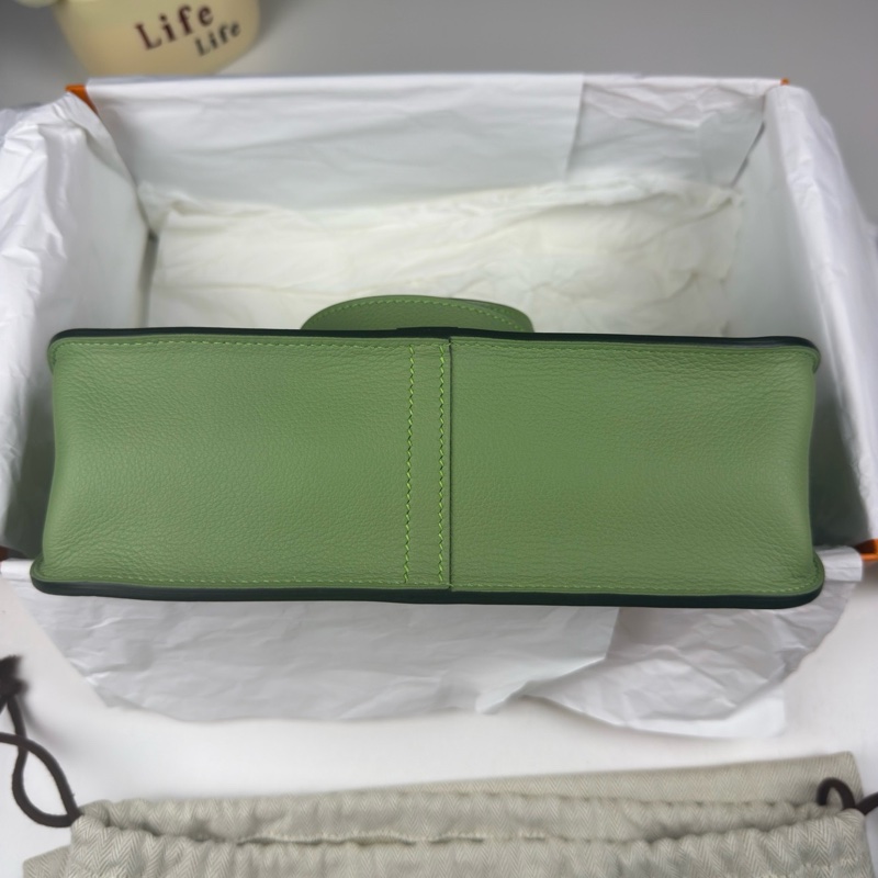 ✨全新 愛馬仕/Hermes 哈喇子25 牛油果綠 Z刻 銀扣💚正品 好成色 未使用-5