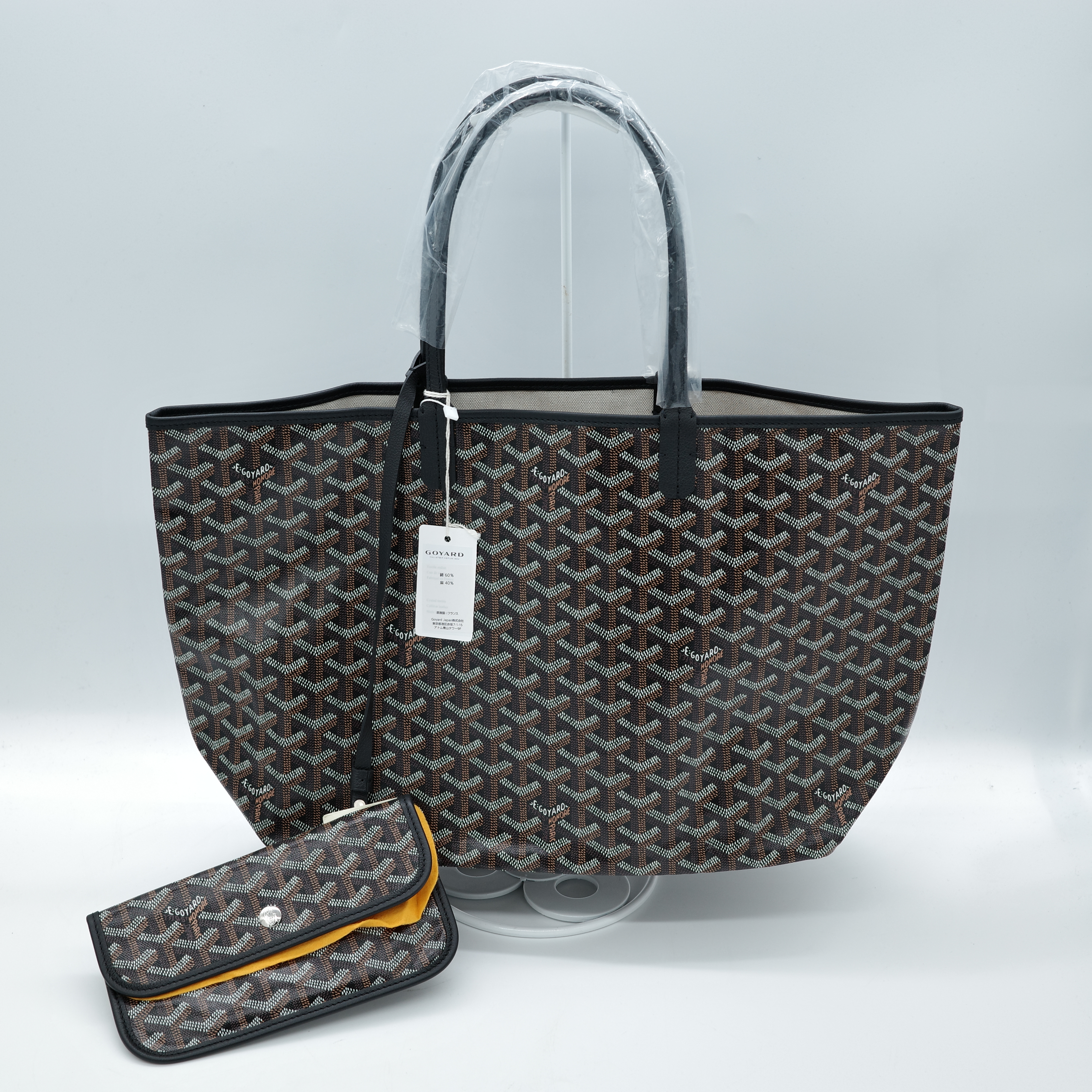 Goyard 戈雅 Saint Louis PM 黑色 托特包-6