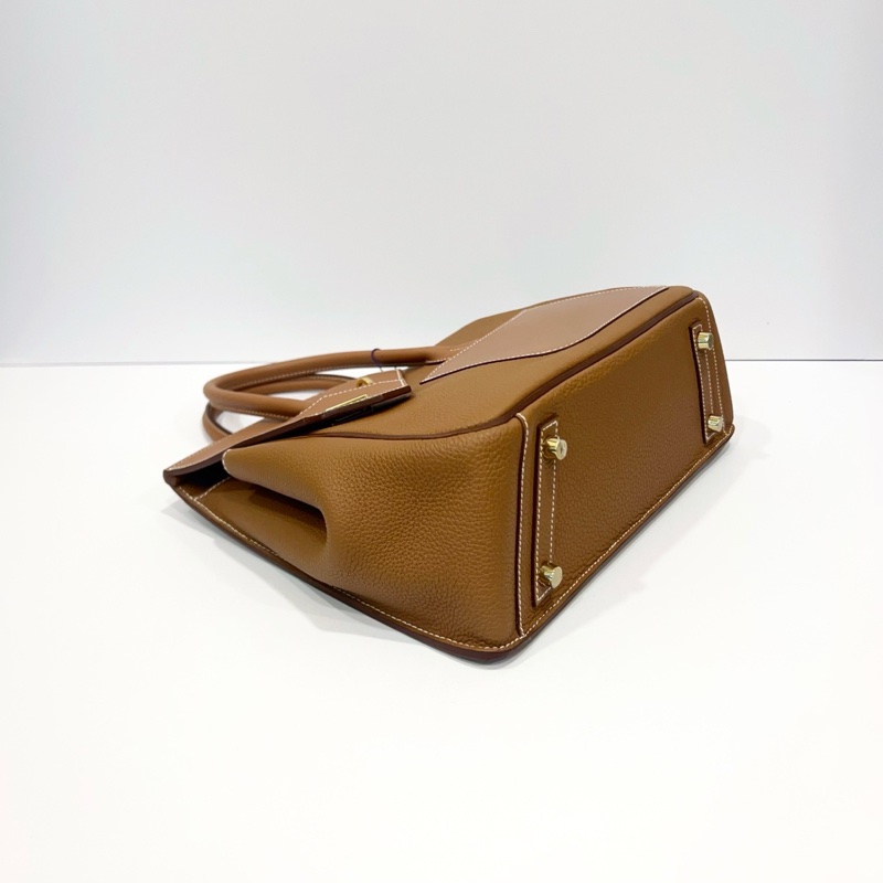 99新✨Hermes 愛馬仕 金棕金扣 Togo皮 desordre birkin30 手提包B刻 金扣💛正品-3