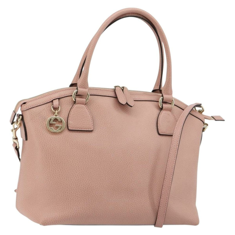 【日本直送】GUCCI 手提包 皮革 兩用 粉金 449651 正品 bs35273A-0