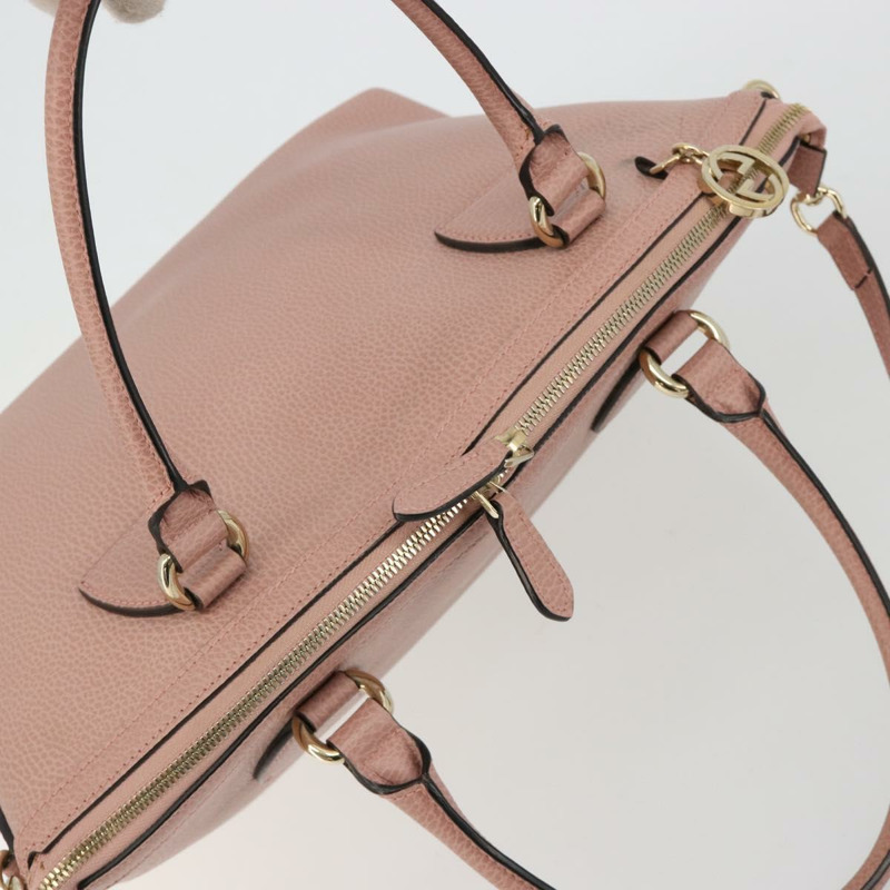 【日本直送】GUCCI 手提包 皮革 兩用 粉金 449651 正品 bs35273A-5