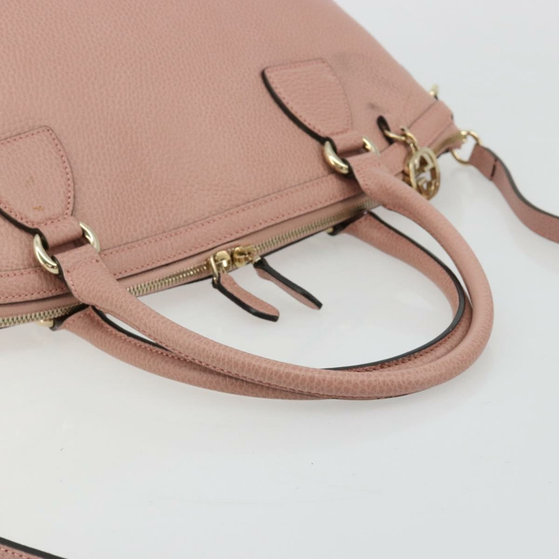 【日本直送】GUCCI 手提包 皮革 兩用 粉金 449651 正品 bs35273A-6