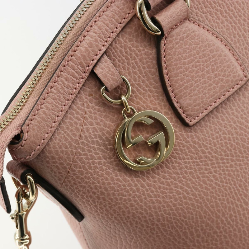 【日本直送】GUCCI 手提包 皮革 兩用 粉金 449651 正品 bs35273A-9