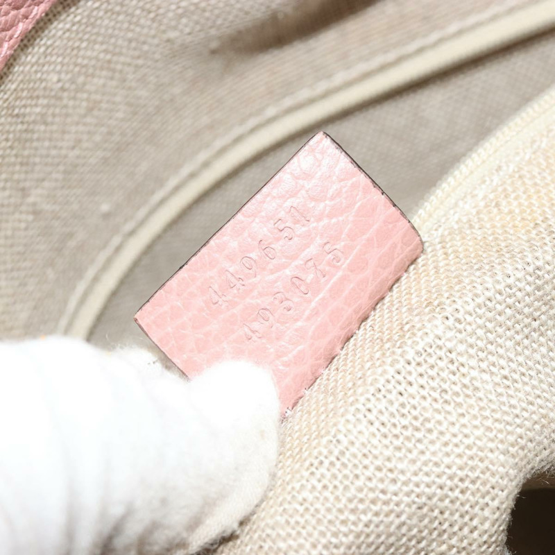 【日本直送】GUCCI 手提包 皮革 兩用 粉金 449651 正品 bs35273A-11