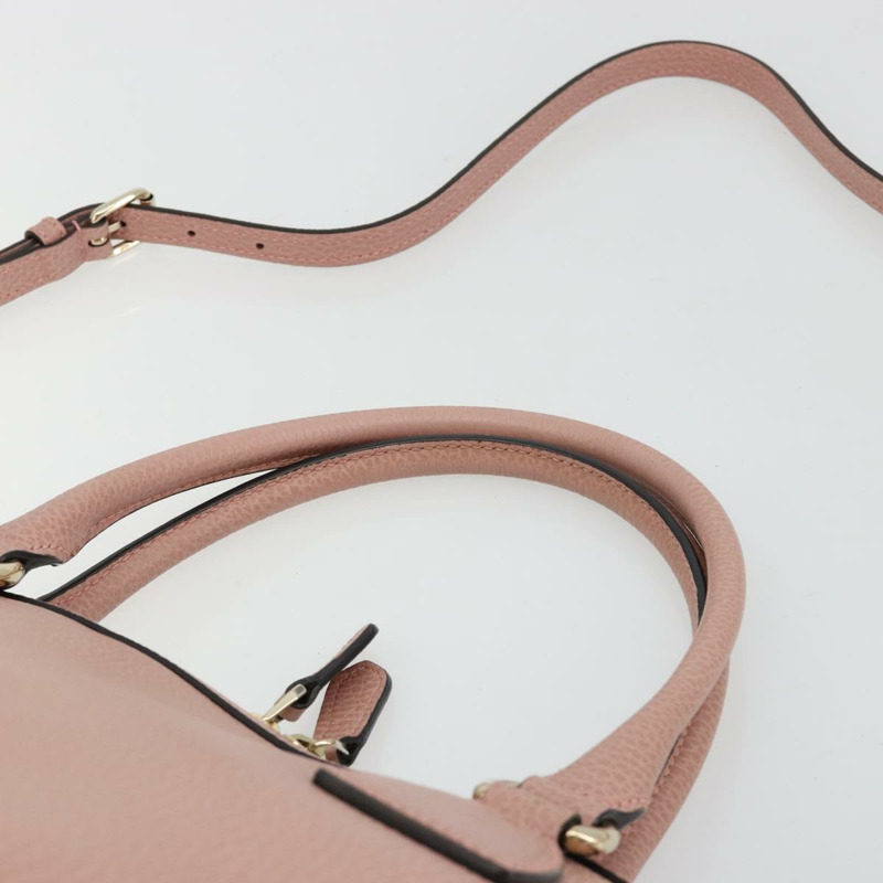 【日本直送】GUCCI 手提包 皮革 兩用 粉金 449651 正品 bs35273A-13