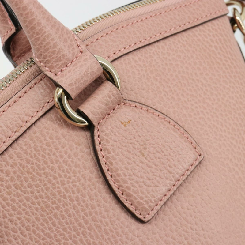 【日本直送】GUCCI 手提包 皮革 兩用 粉金 449651 正品 bs35273A-18