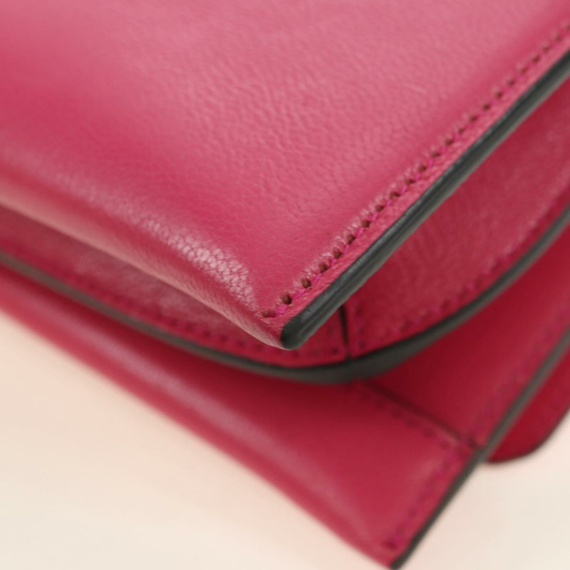 【日本直送】Salvatore Ferragamo Gancini 單肩包 皮革 粉紅色 銀色 正品 181622V-17