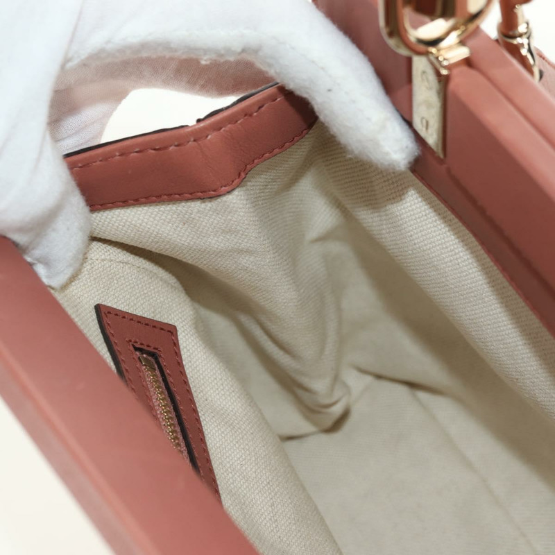 【日本直送】GUCCI 竹節手提包 皮革 兩用 粉金 308385 正品 181722V-26
