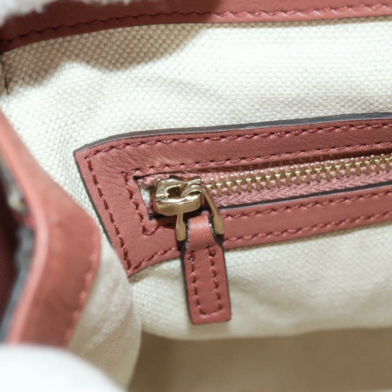 【日本直送】GUCCI 竹節手提包 皮革 兩用 粉金 308385 正品 181722V-27