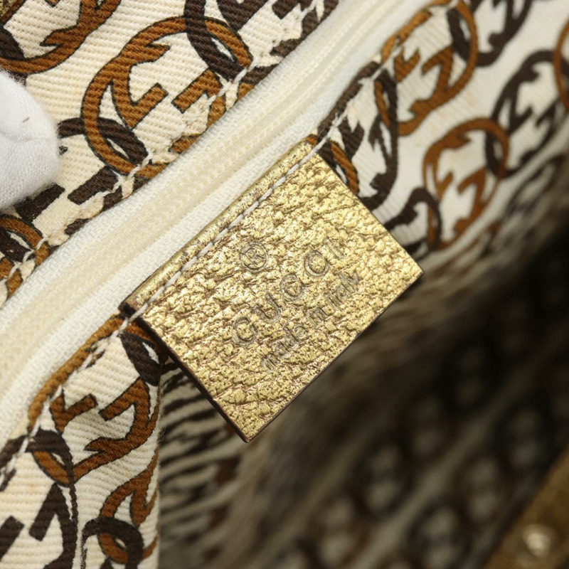 【日本直送】GUCCI GG帆布精美托特包 米色金色 163805 正品 182171A-9