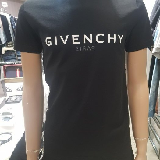 💎Han's house精品服飾💎GIVENCHY 紀梵希 雙面 Logo 短 T 黑 現貨 青年款= 男成人 XS S-2