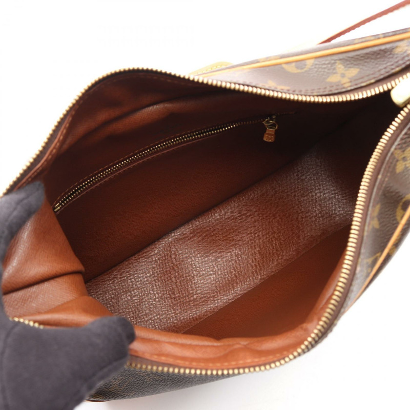 路易威登 Boulogne PM 單肩包 M51265 Monogram 帆布皮革棕色二手-2