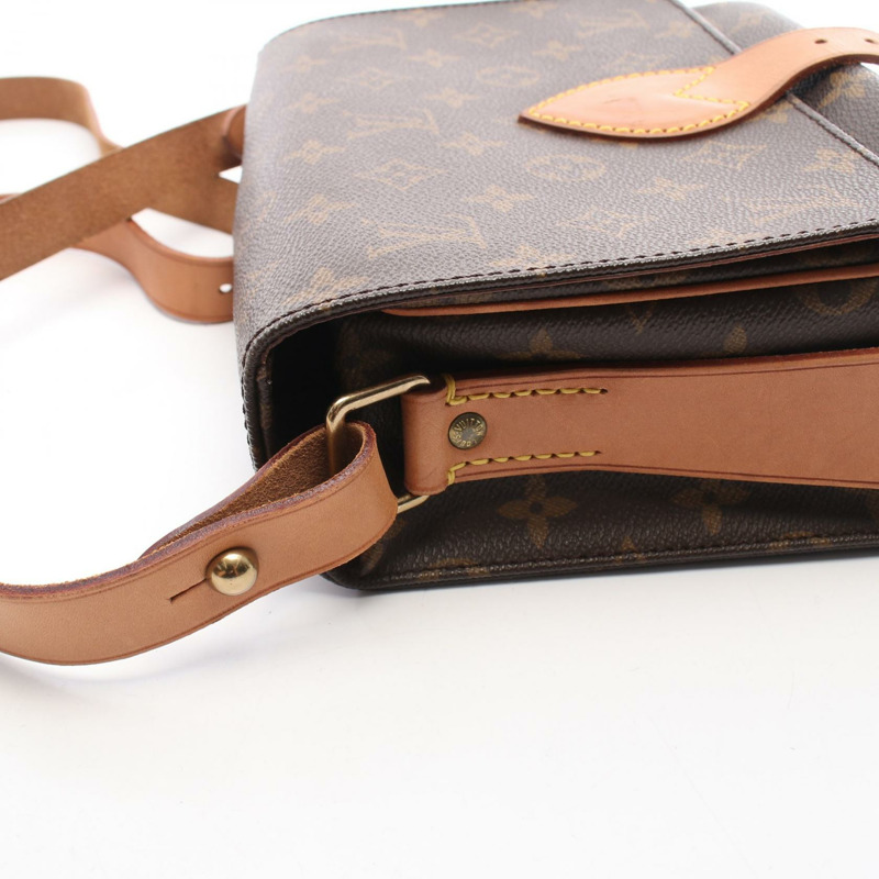 路易威登 Cult Ciel MM Monogram 肩背包 M51253 PVC 塗層帆布皮革棕色二手女款-10