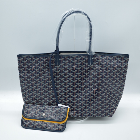 Goyard 戈雅 Saint Louis PM 海軍藍 托特包